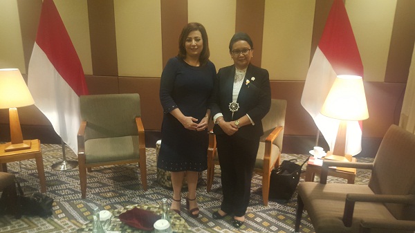 Mme Bouchamaoui reçue par la ministre indonésienne des affaires étrangères