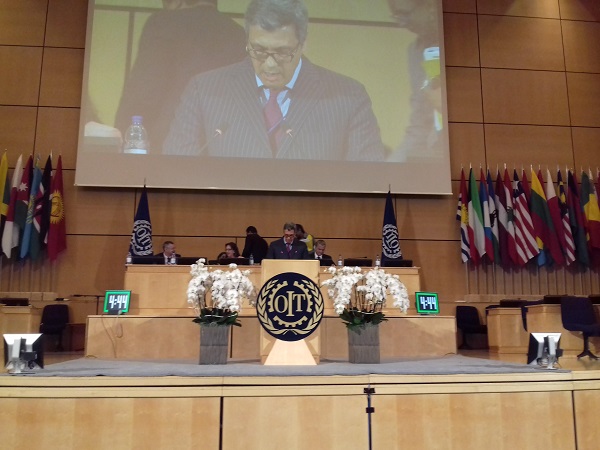 Intervention de l'UTICA à la 106 ième session de la Conférence internationale du Travail à Genève