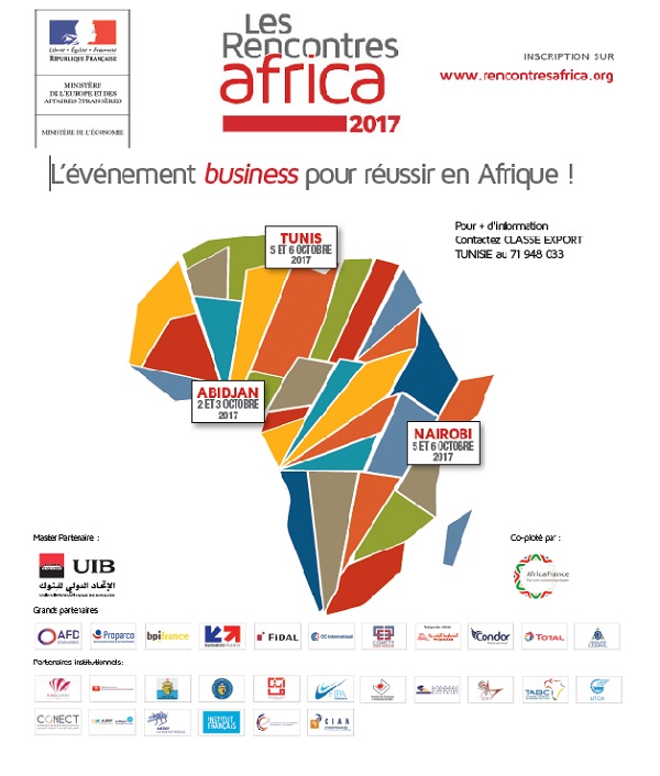  Rencontres « Africa 2017 » à Tunis, Abidjan et Nairobi