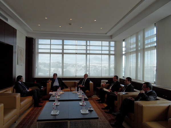 Le président de l'UTICA rencontre un responsable  de la Banque Marocaine pour le Commerce Extérieur