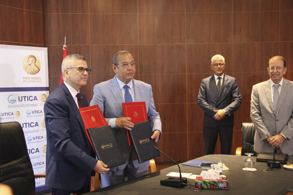 Accord de partenariat entre l’UTICA et le Ministère de l'Enseignement Supérieur et de la Recherche Scientifique